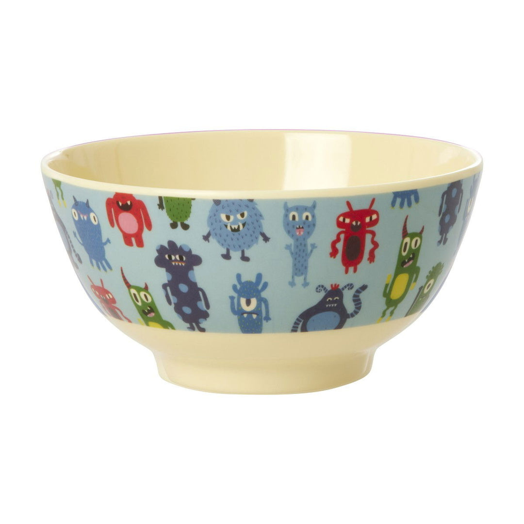 Medium Melamine Bowl - Monster Print - 23.7oz