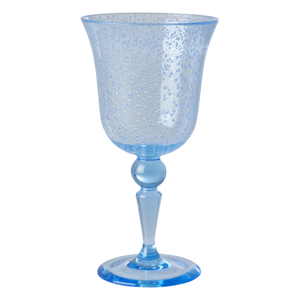 Rice Acrylic Wine Glass - Bubble Design