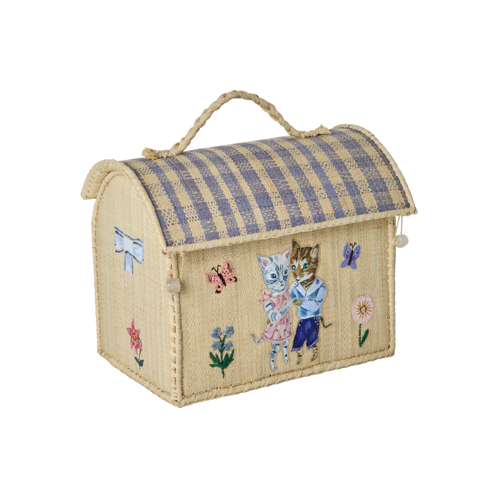 Raffia Kids Bag with Nathalie Lété Theme - Rice By Rice