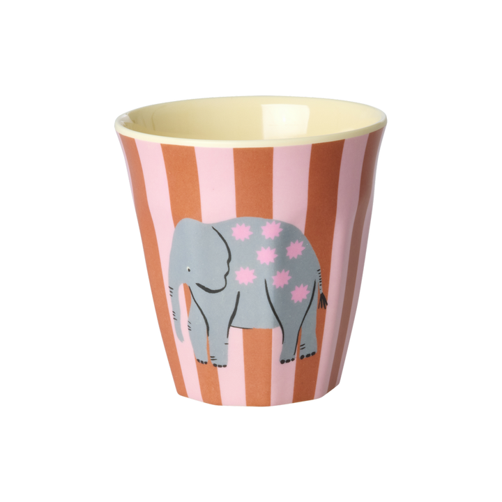 Melamine Kids Cups in Fun Fair Pink Prints - Small - 6 pcs. in Gift Box - - Rice By Rice
