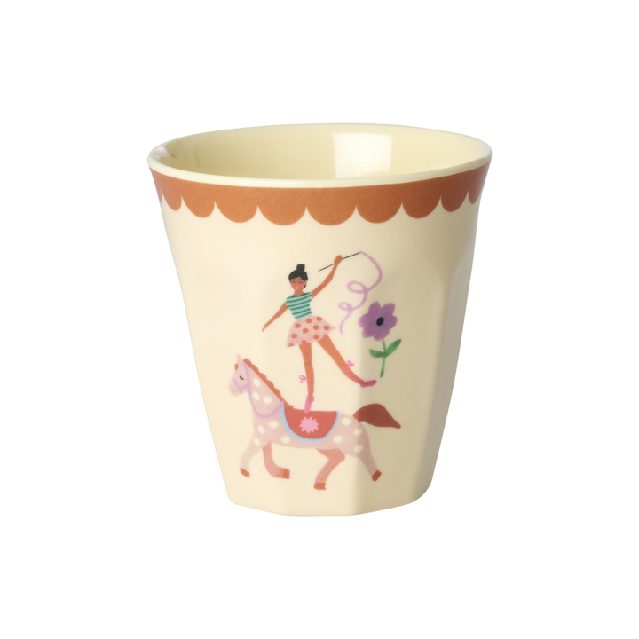 Melamine Kids Cups in Fun Fair Pink Prints - Small - 6 pcs. in Gift Box - - Rice By Rice