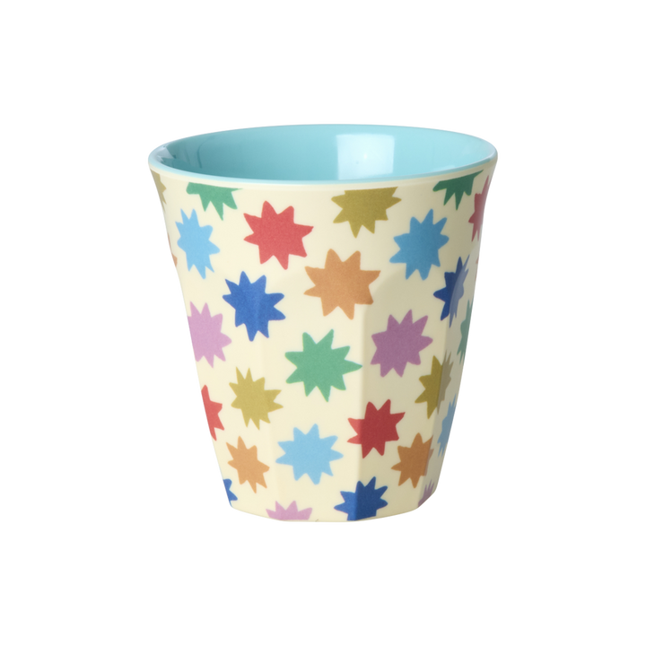 Melamine Kids Cups in Fun Fair Mint Prints - Small - 6 pcs. in Gift Box - - Rice By Rice