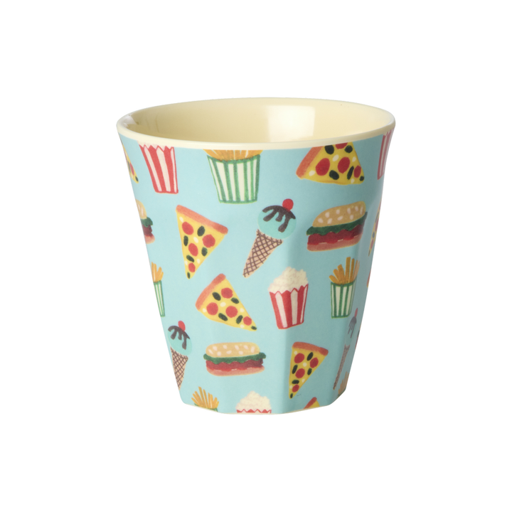 Melamine Kids Cups in Fun Fair Mint Prints - Small - 6 pcs. in Gift Box - - Rice By Rice