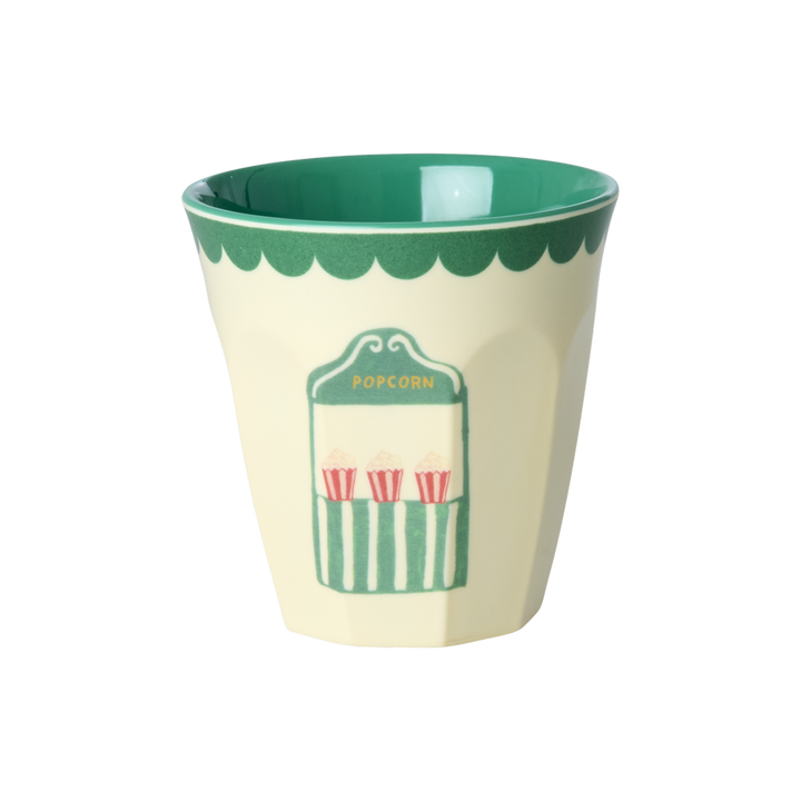 Melamine Kids Cups in Fun Fair Mint Prints - Small - 6 pcs. in Gift Box - - Rice By Rice