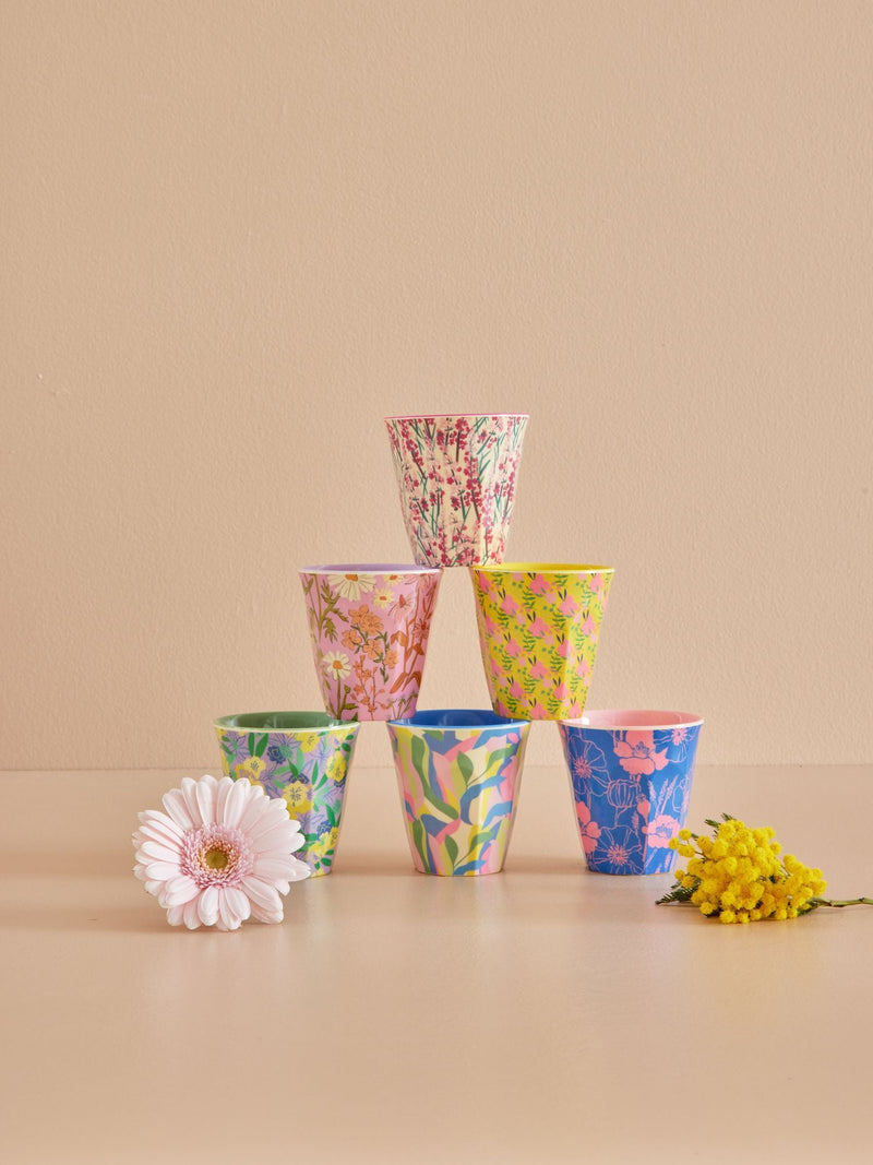 Small Melamine Cup - Flower Me Happy - Rice By Rice