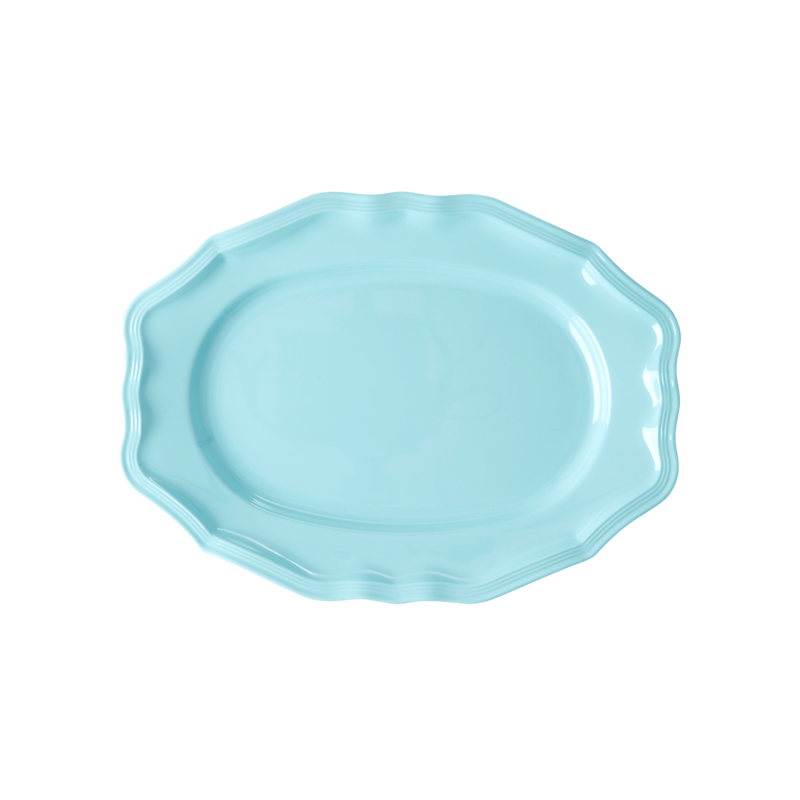 Melamine Serving Dish in Artic Blue - Small - Rice By Rice