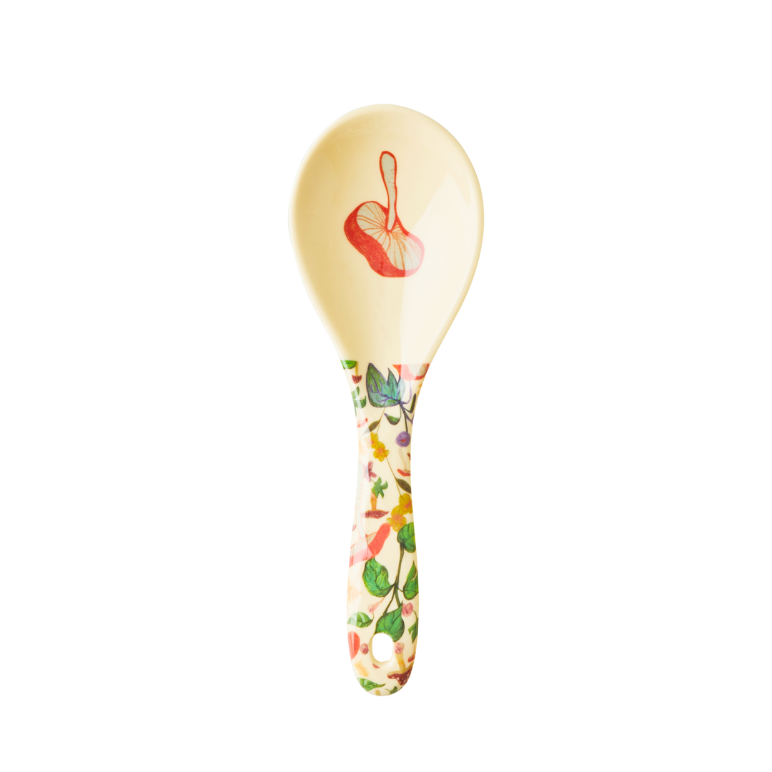 Melamine Salad Spoon | Mushroom Print - Rice By Rice