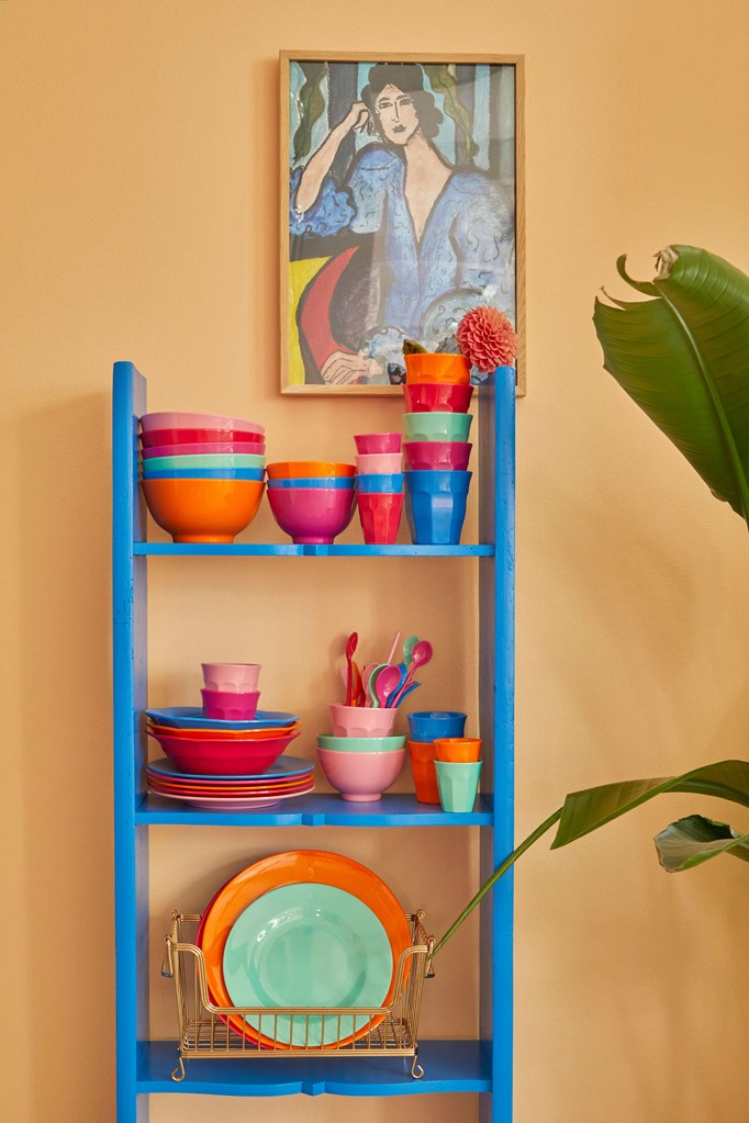 Melamine Lunch Plate | Sky Blue - Rice By Rice