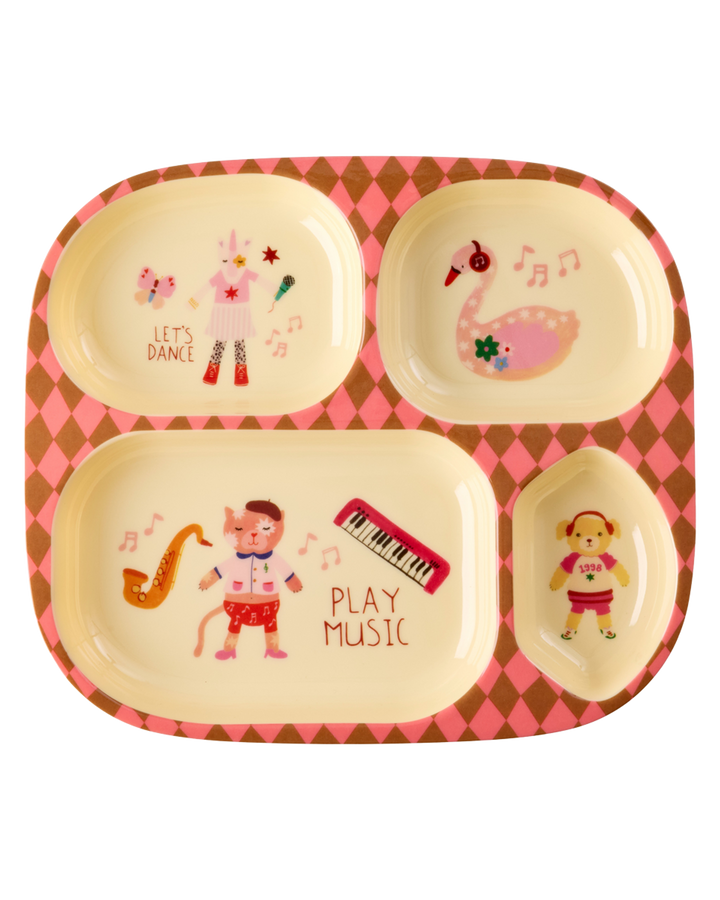 Kids 4 Room Plate - Pink - Music Band - Rice By Rice