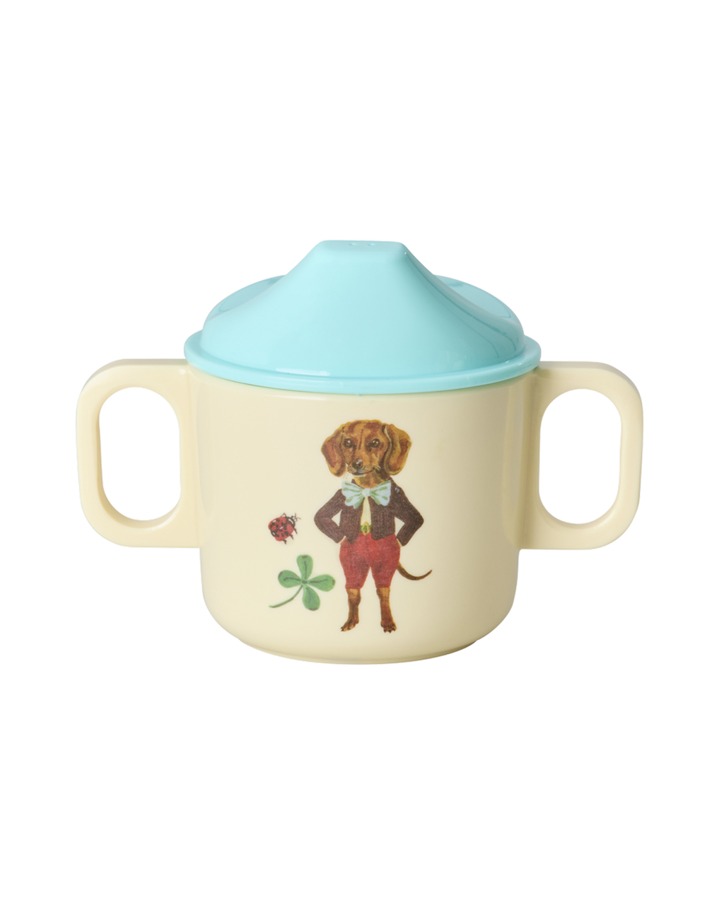 Melamine Baby Dinner Set in Giftbox - Nathalie Lété Print - Brown - 4 pcs - Rice By Rice