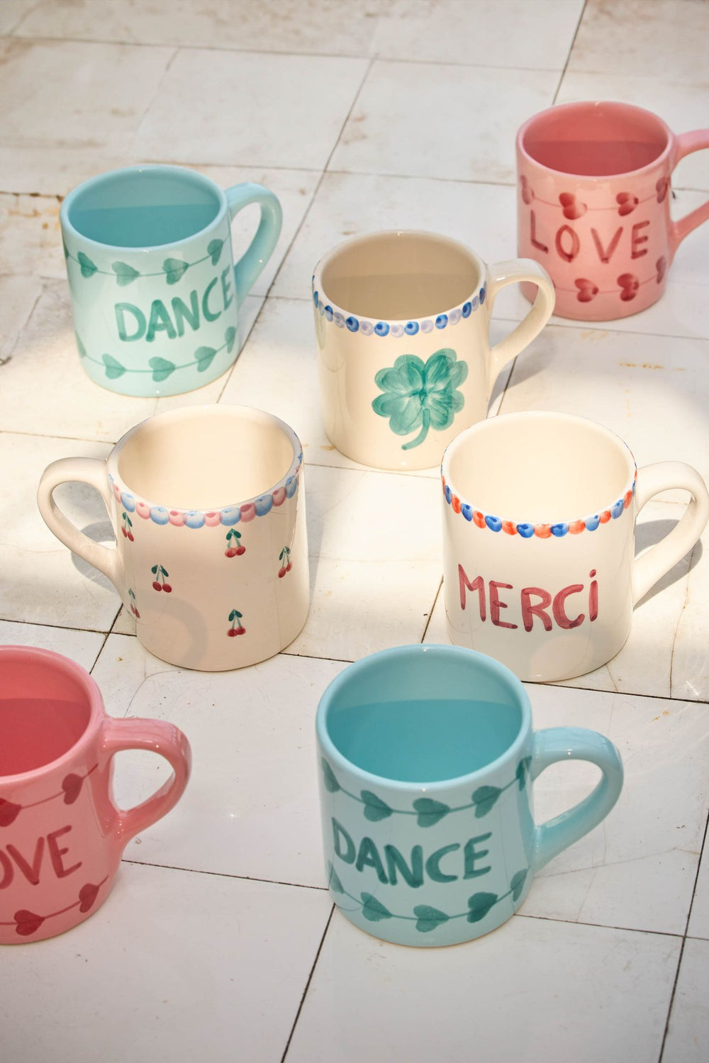 Ceramic Mug with Hand-painted DANCE - Rice By Rice
