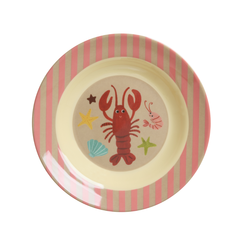 Kids Bowl - Coral - Ocean Print - Rice By Rice