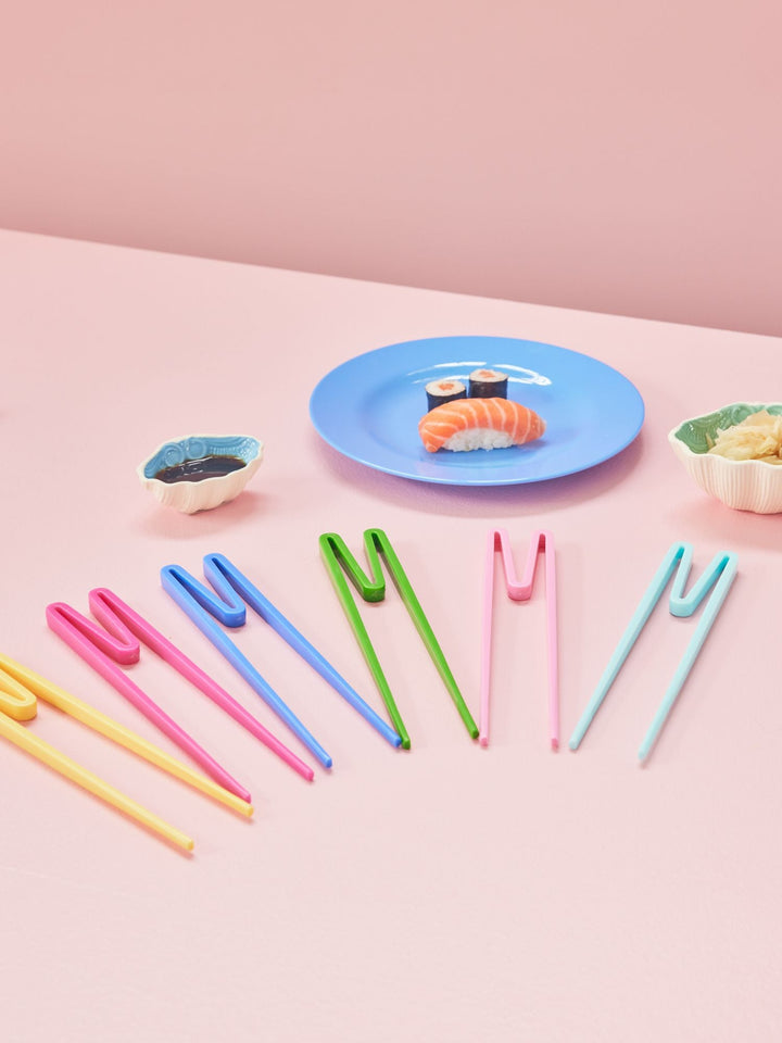 Melamine 'Beginner Friendly' Chopsticks in Assorted Classic Colors | Pink - Rice By Rice