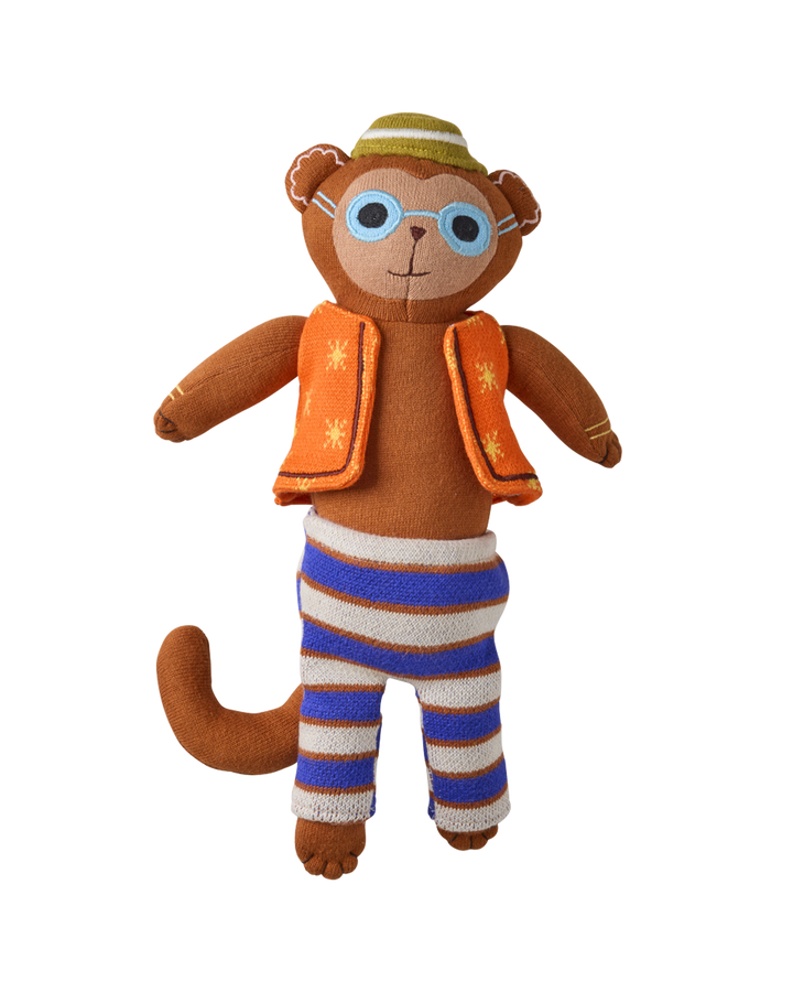 Monkey Cotton Plush Toy - Multicolor - Rice By Rice