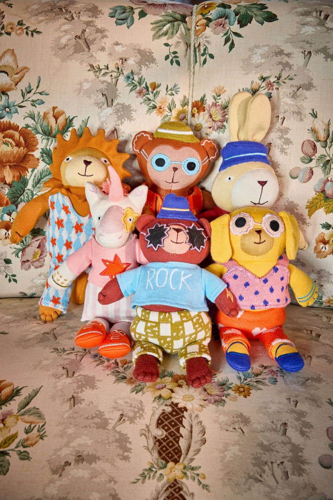 Monkey Cotton Plush Toy - Multicolor - Rice By Rice