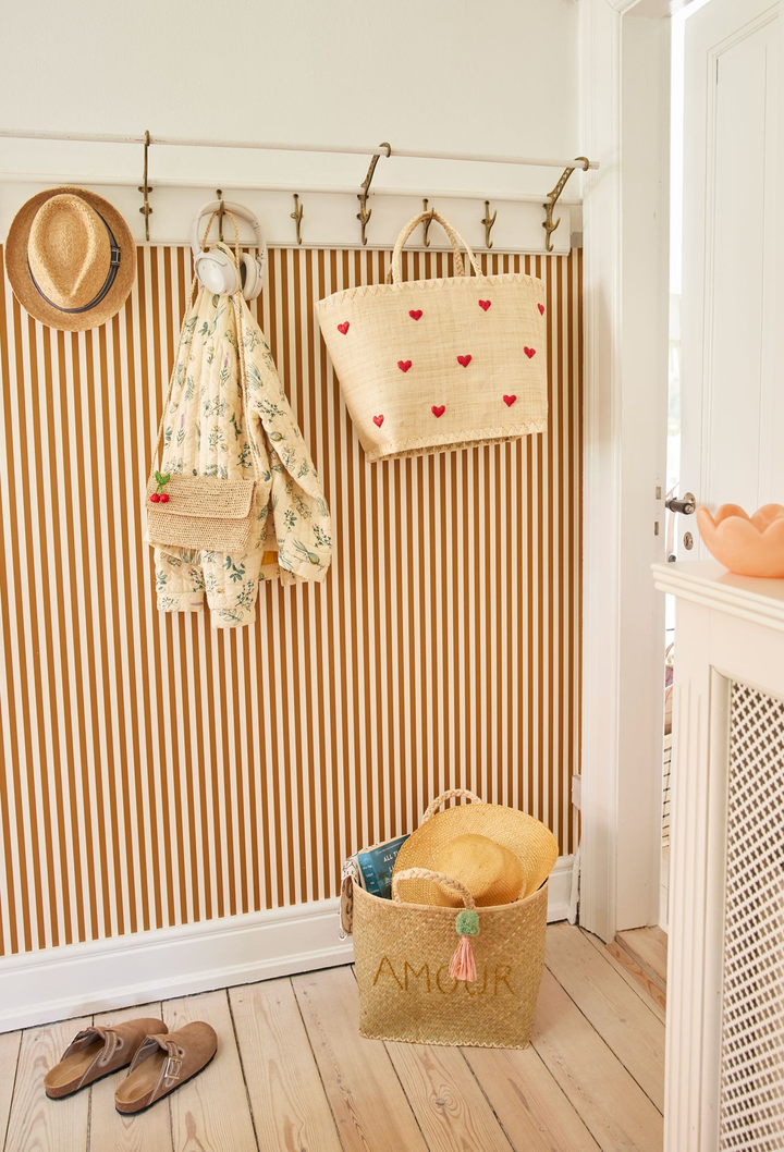 Large Raffia Bag - Nature - Darling Hearts Design