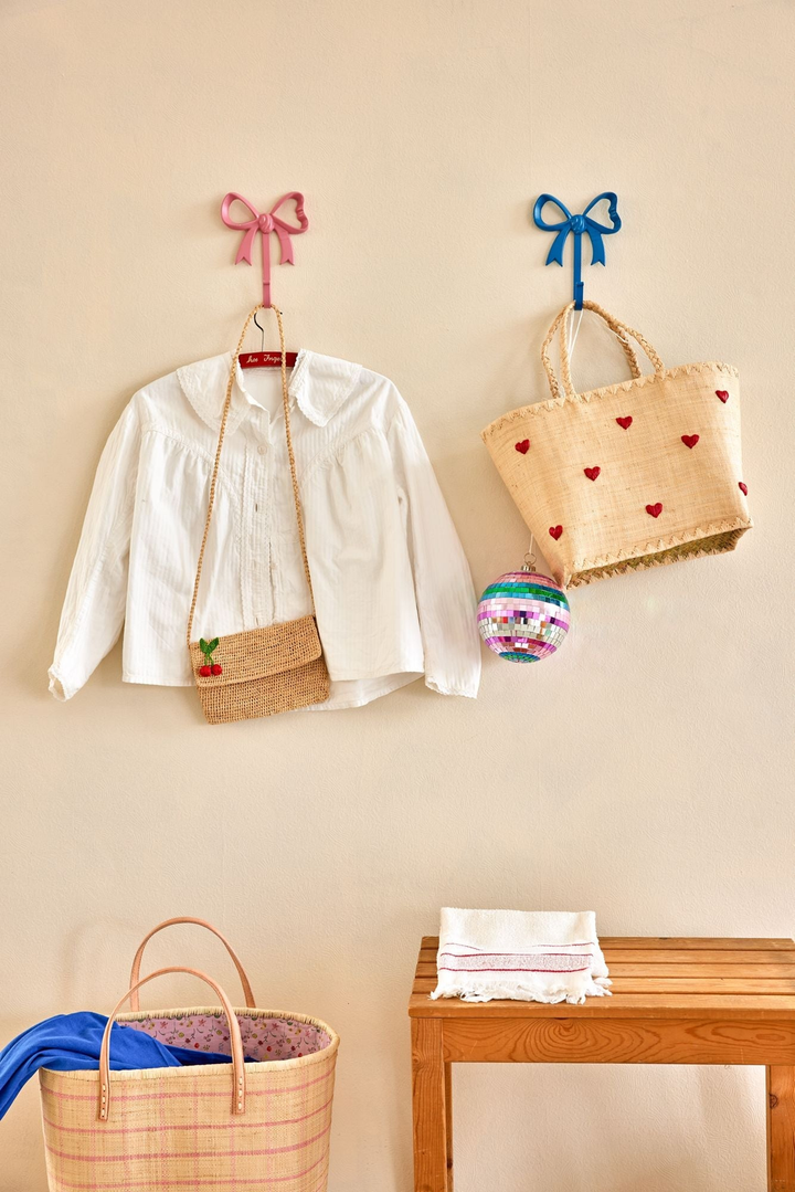 Large Raffia Bag - Nature - Darling Hearts Design