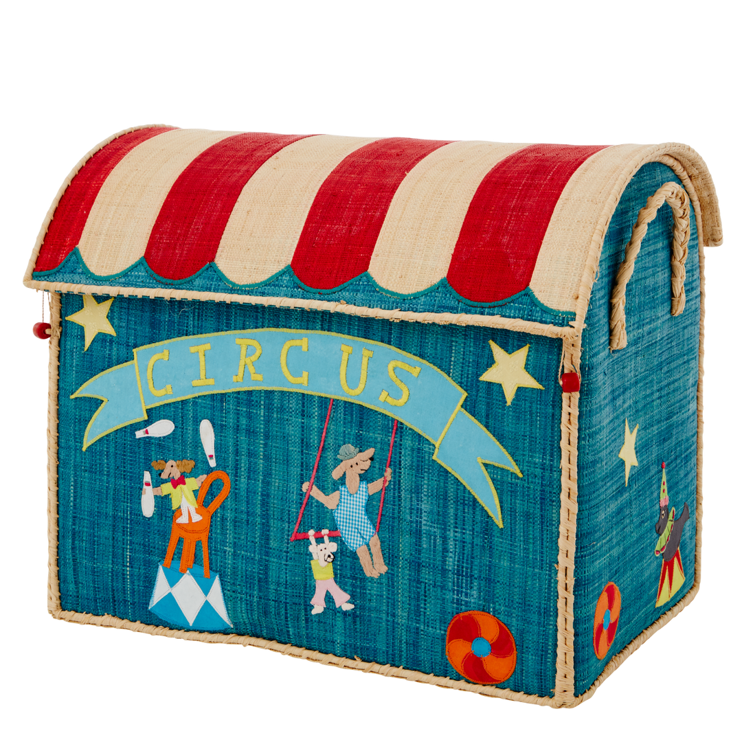 Large Raffia Storage House - Circus theme - Rice By Rice