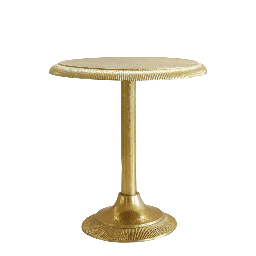 Round Aluminum Table - Gold - Rice By Rice