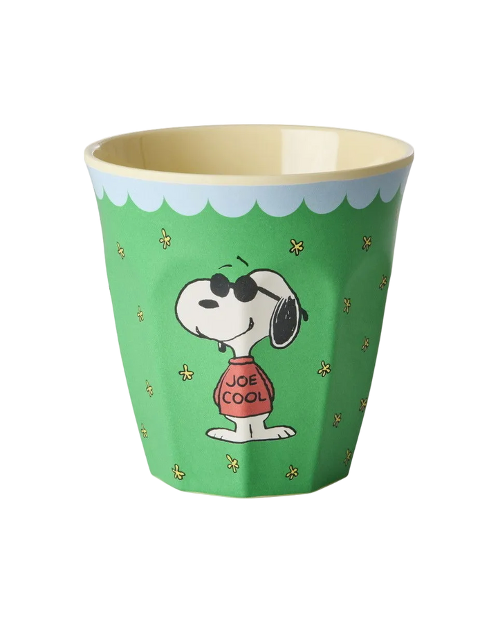 Melamine Cup with Snoopy Print - Green - 8.45 oz - EARLY JUNE DELIVERY - Rice By Rice