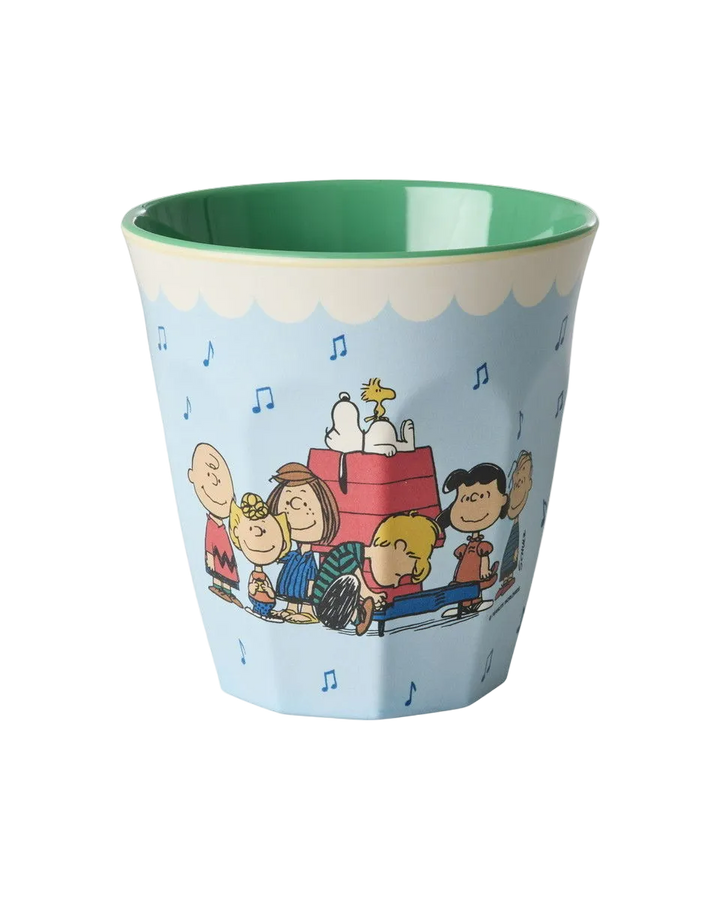 Melamine Cup with Snoopy Print - Soft Blue - 8.45 oz - EARLY JUNE DELIVERY - Rice By Rice