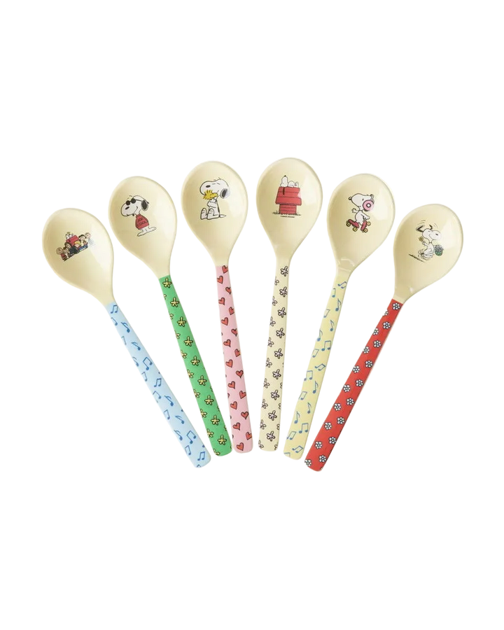 Melamine Teaspoon - Snoopy...Set of 6 Spoons - EARLY JUNE DELIVERY - Rice By Rice