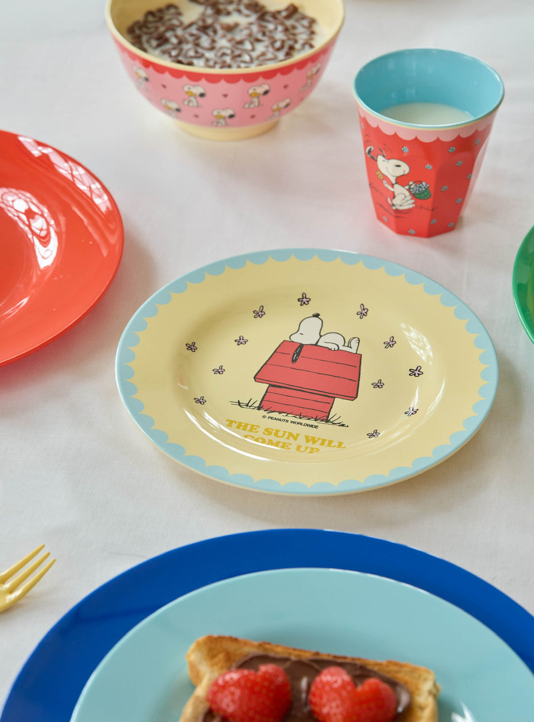 Melamine Cup with Snoopy Print - Red - 8.45 oz - EARLY JUNE DELIVERY - Rice By Rice