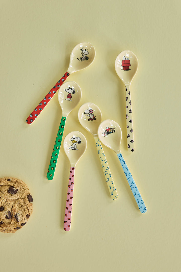Melamine Teaspoon - Snoopy...Set of 6 Spoons - EARLY JUNE DELIVERY - Rice By Rice