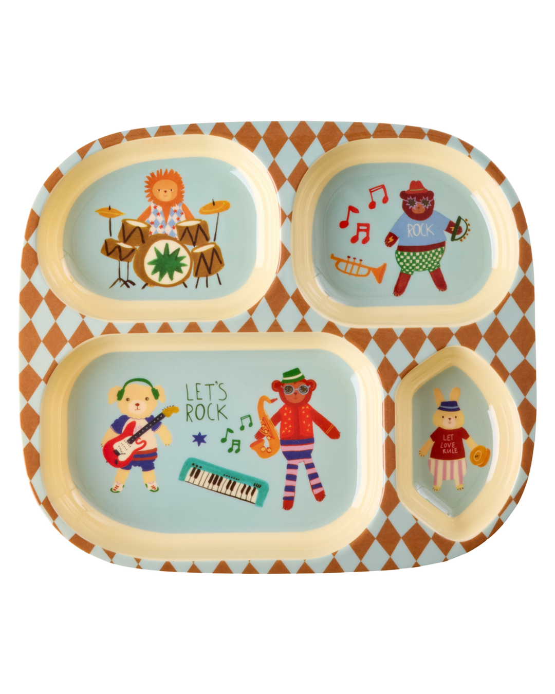 Kids 4 Room Plate - Mint - Music Band
