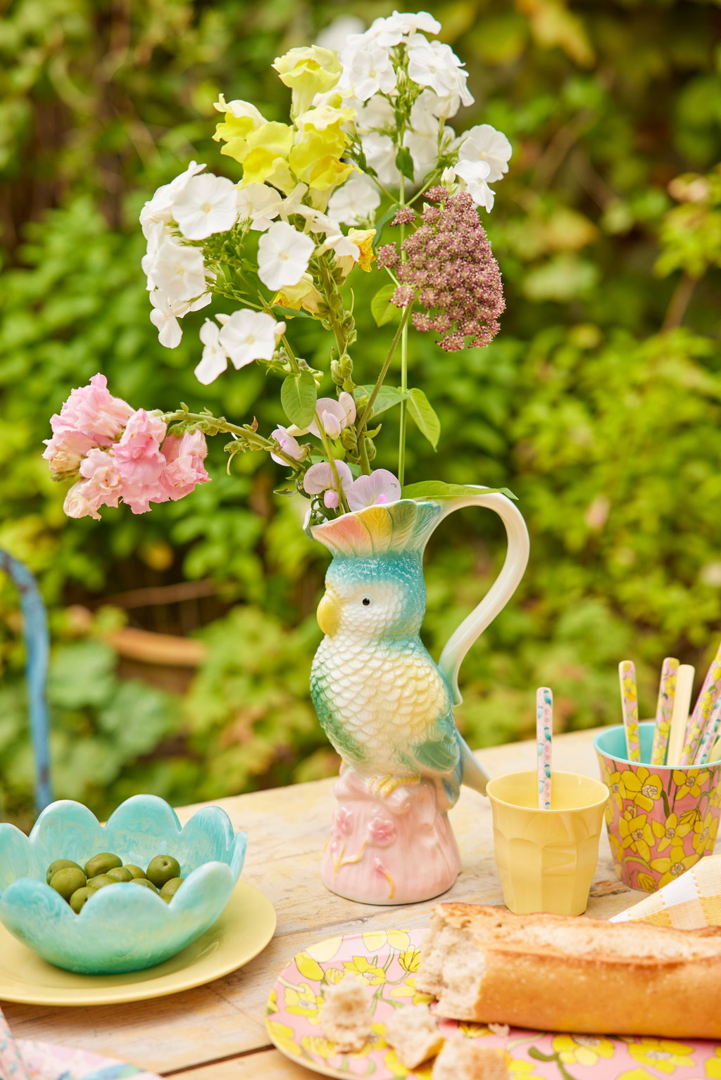 Bird Ceramic Jug - Mint - Rice By Rice