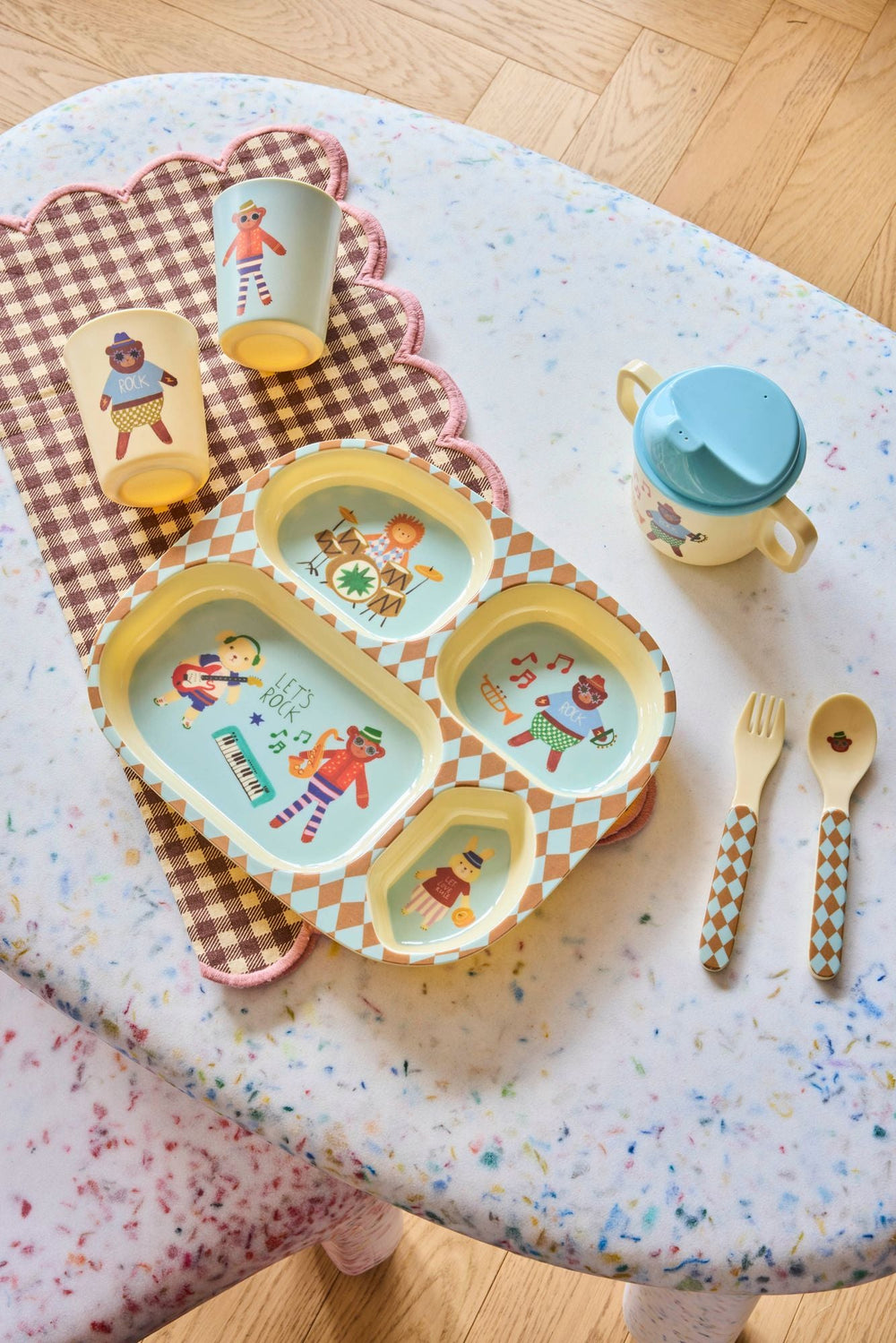 Kids 4 Room Plate - Mint - Music Band lifestyle