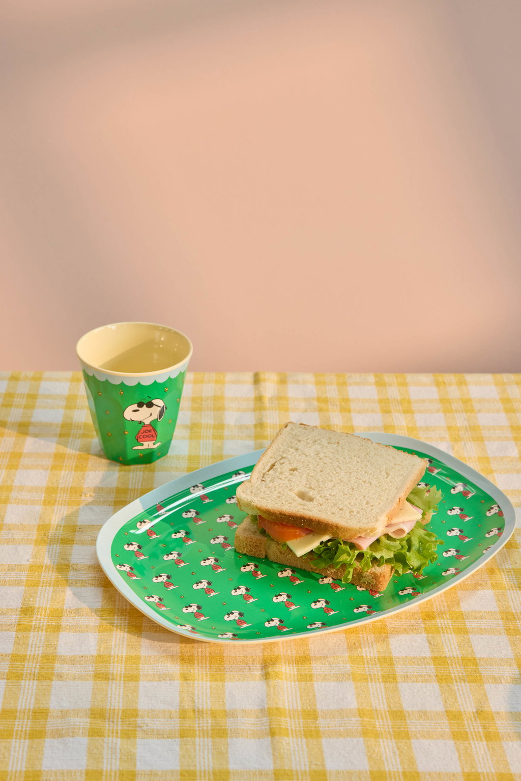 Melamine Cup with Snoopy Print - Green - 8.45 oz - EARLY JUNE DELIVERY - Rice By Rice