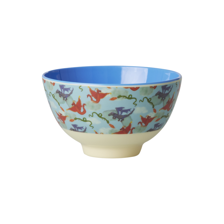 Small Melamine Bowl - Dragon Print - Rice By Rice