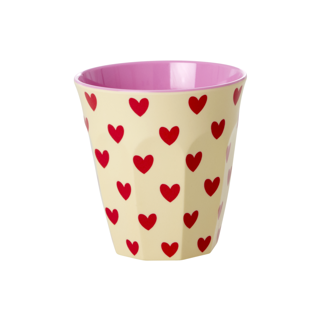 Medium Cup - Darling Hearts Print - Rice By Rice