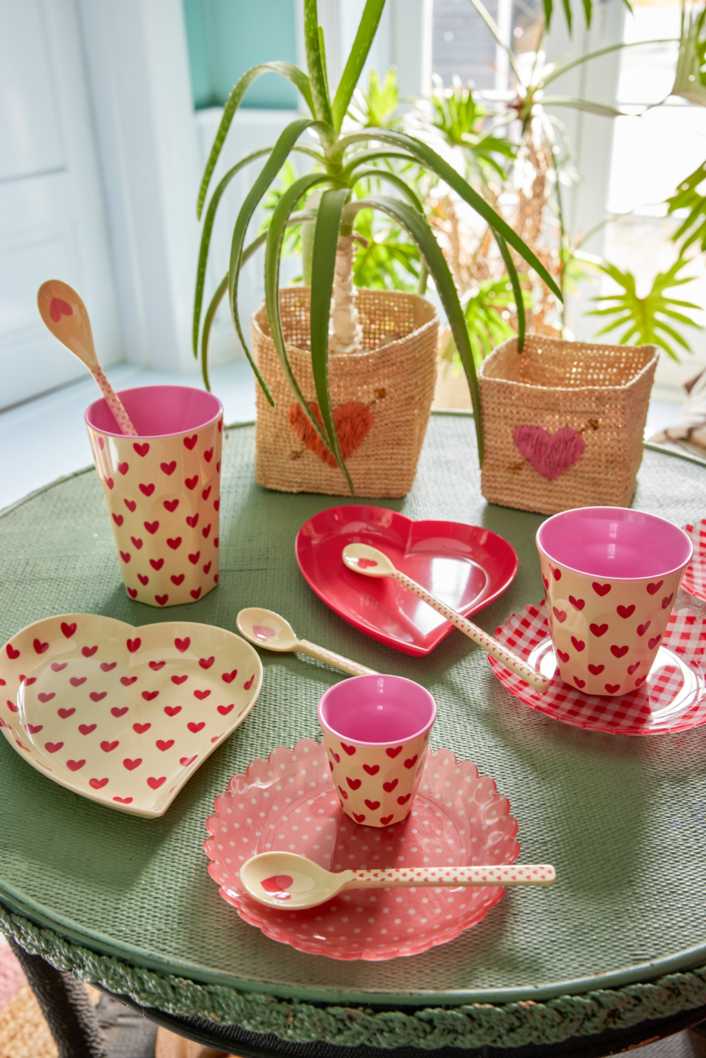 Medium Cup - Darling Hearts Print - Rice By Rice