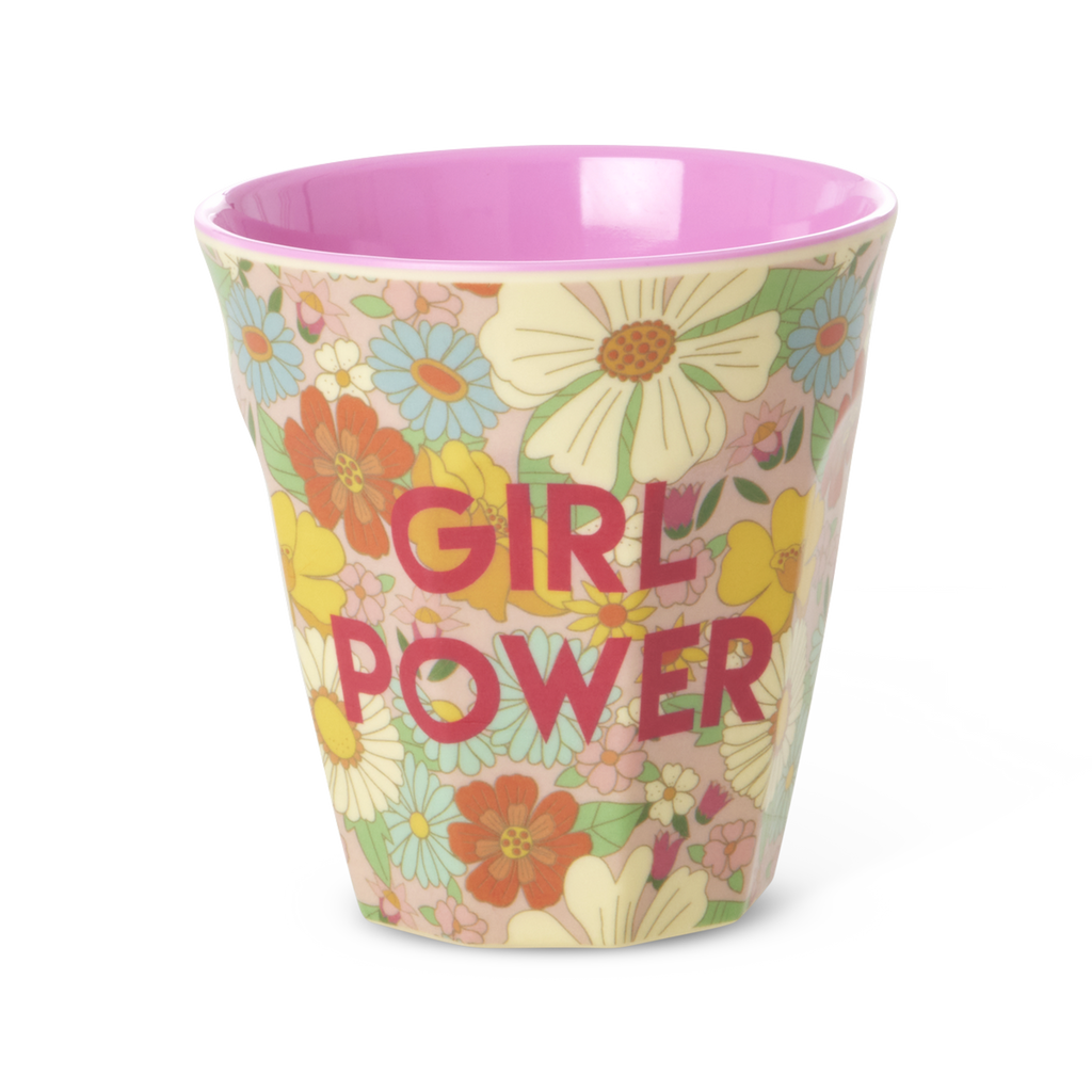 Medium Cup - Flower Power Print - Rice By Rice