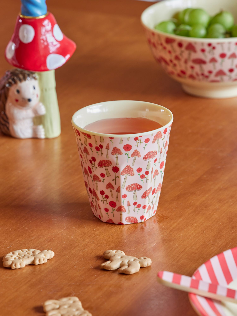 Medium Cup - Pink - Happy Forest Print - Rice By Rice