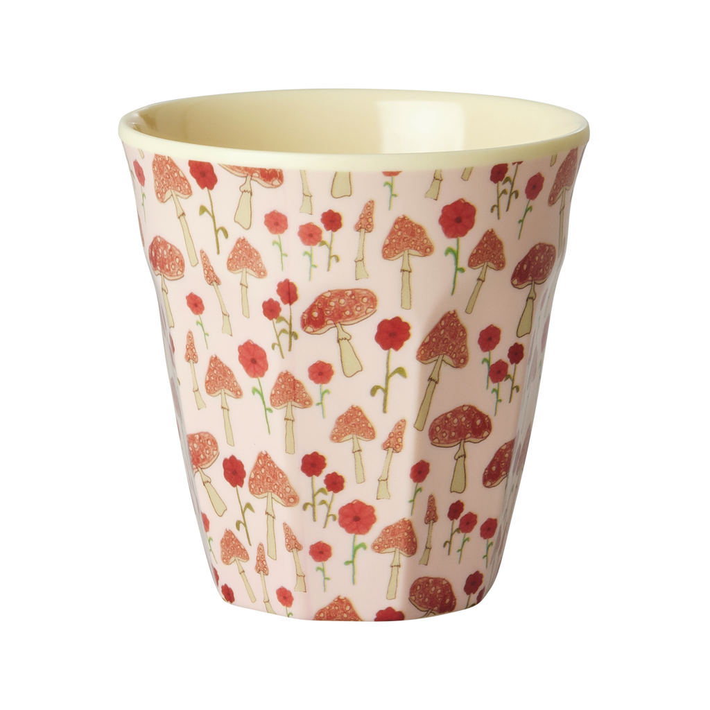 Medium Cup - Pink - Happy Forest Print - Rice By Rice