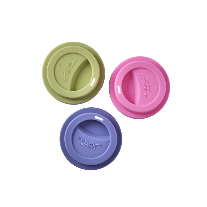 Silicone Lid for Melamine Medium and Tall Cups | Pink - Rice By Rice