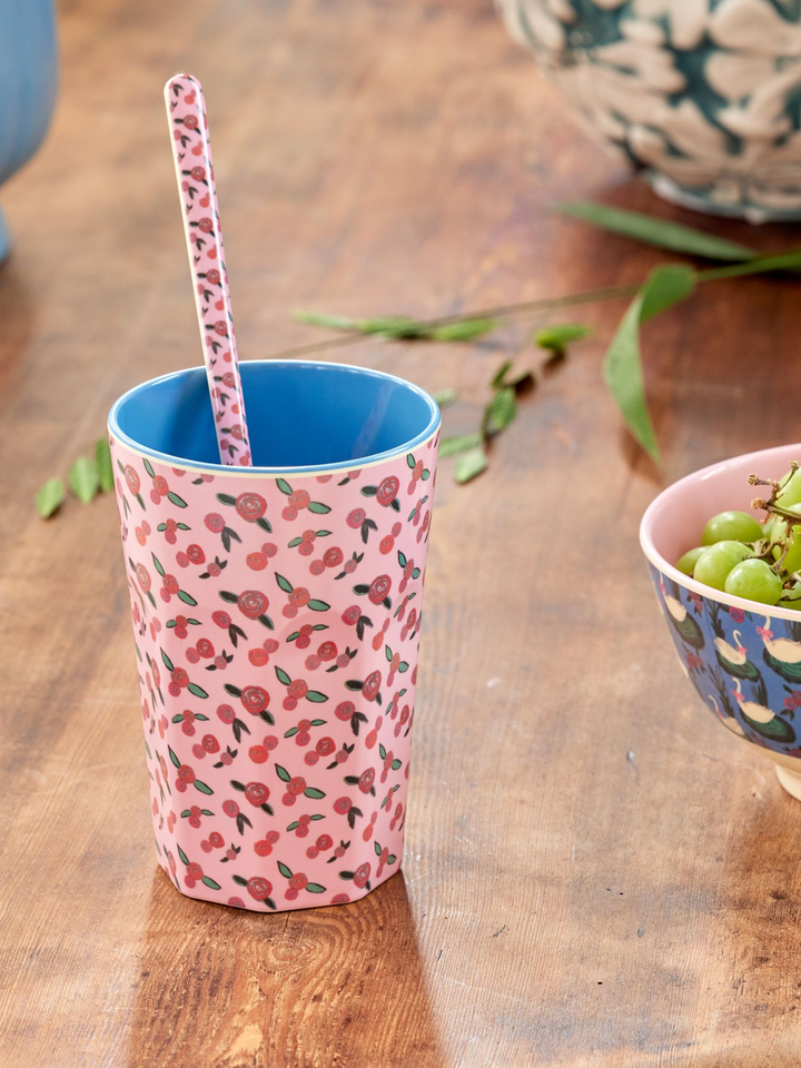 Melamine Tall Cup - Rose is a Rose Print - Rice By Rice