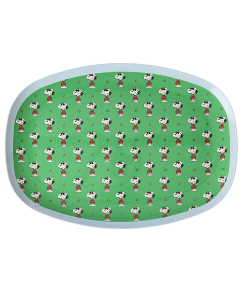 Rectangular Plate with Snoopy Print - Green - EARLY JUNE DELIVERY - Rice By Rice