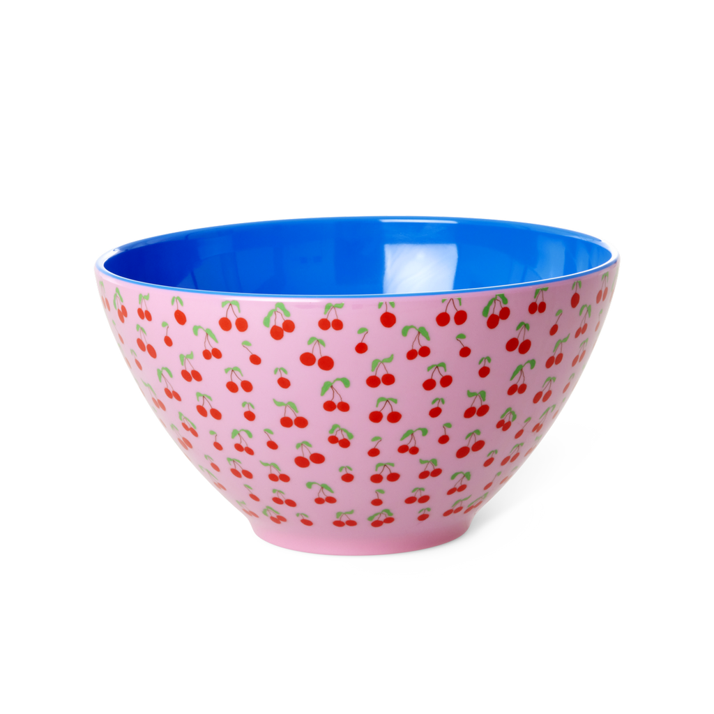 Melamine Salad Bowl - Cherry Love Print - 84.5oz - Rice By Rice