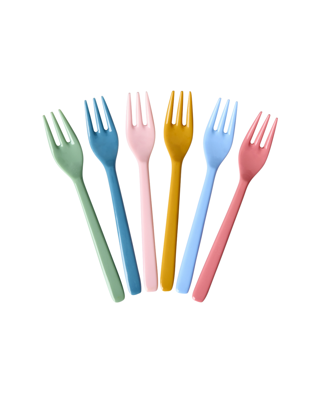 Melamine Cake Forks - All You Need is Love and…Set of 6 - Rice By Rice