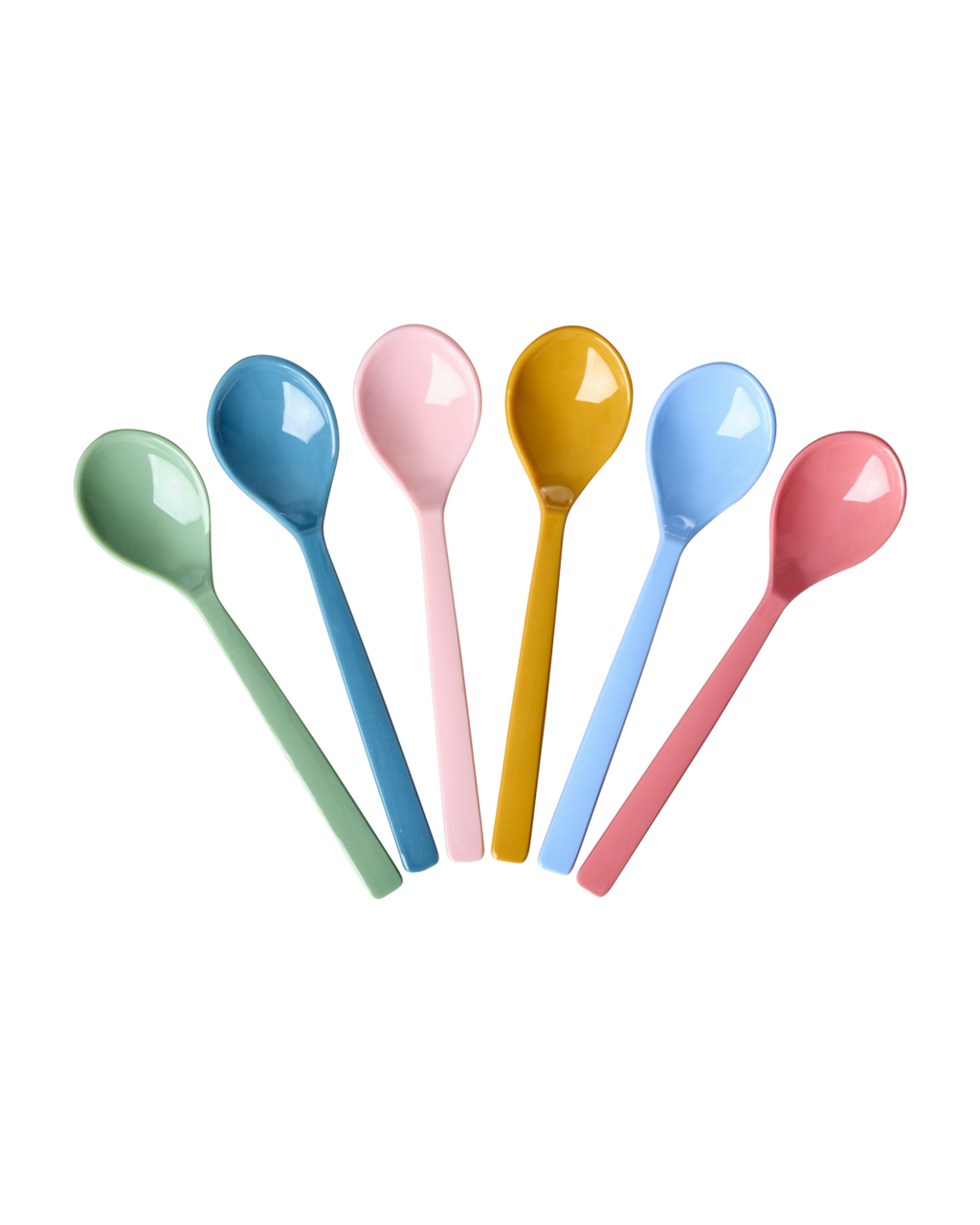 Melamine Teaspoon - All You Need is Love and...Set of 6 Spoons - Rice By Rice