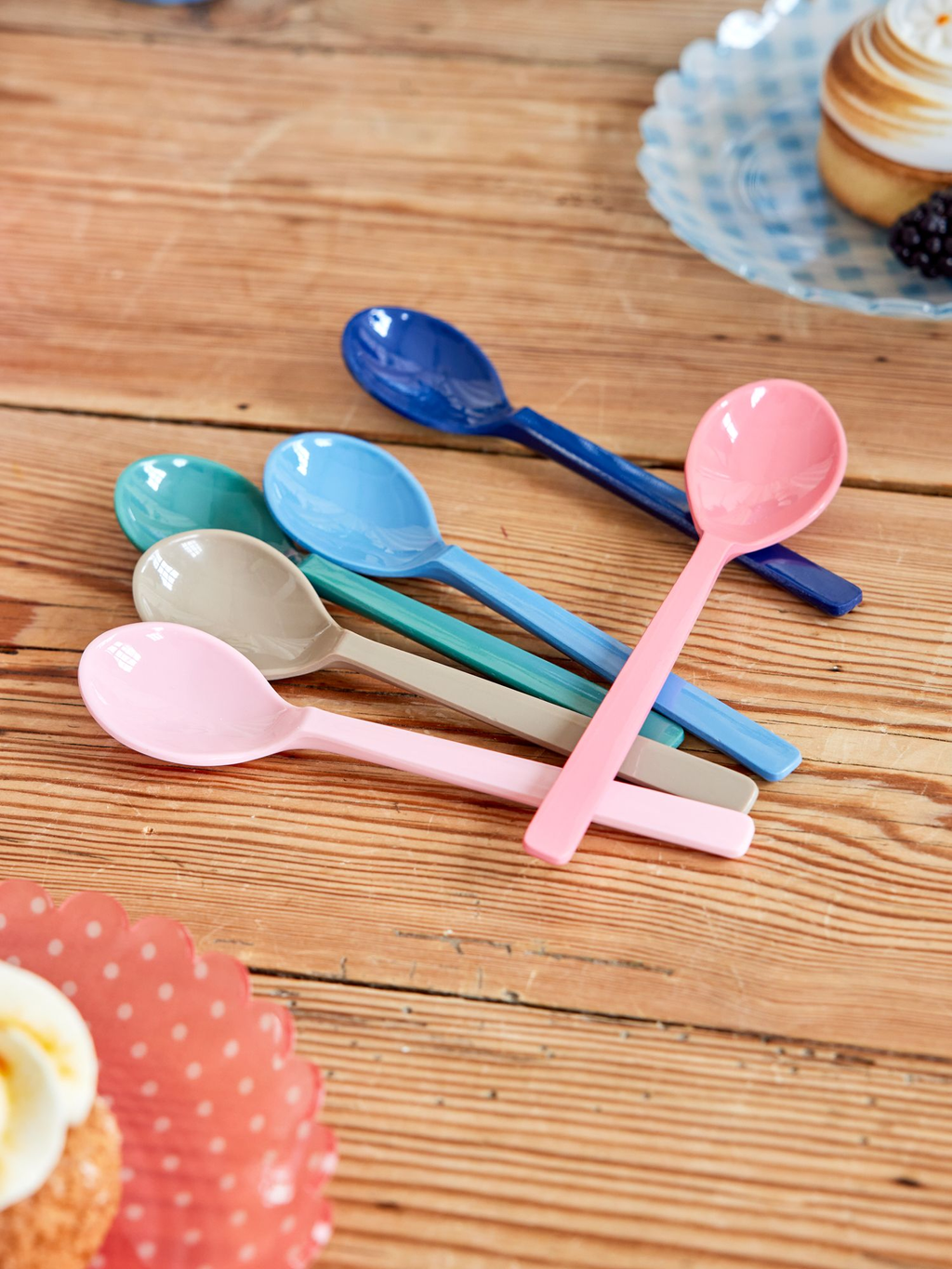 Melamine Teaspoon - A New York Minute Set of 6 Spoons - Rice By Rice