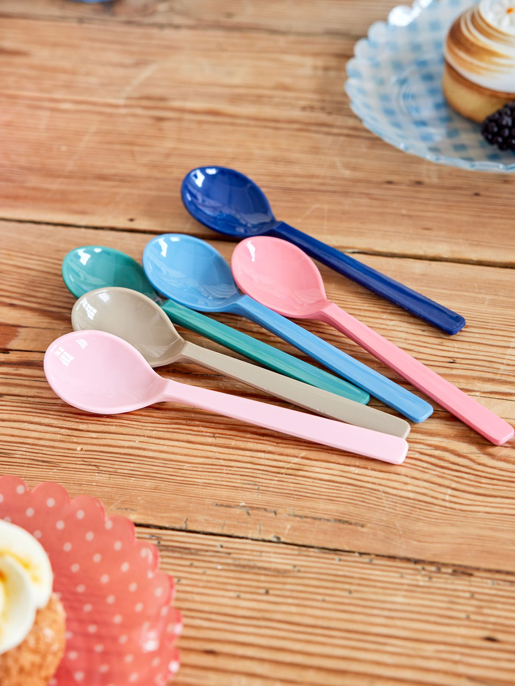 Melamine Teaspoon - A New York Minute Set of 6 Spoons - Rice By Rice