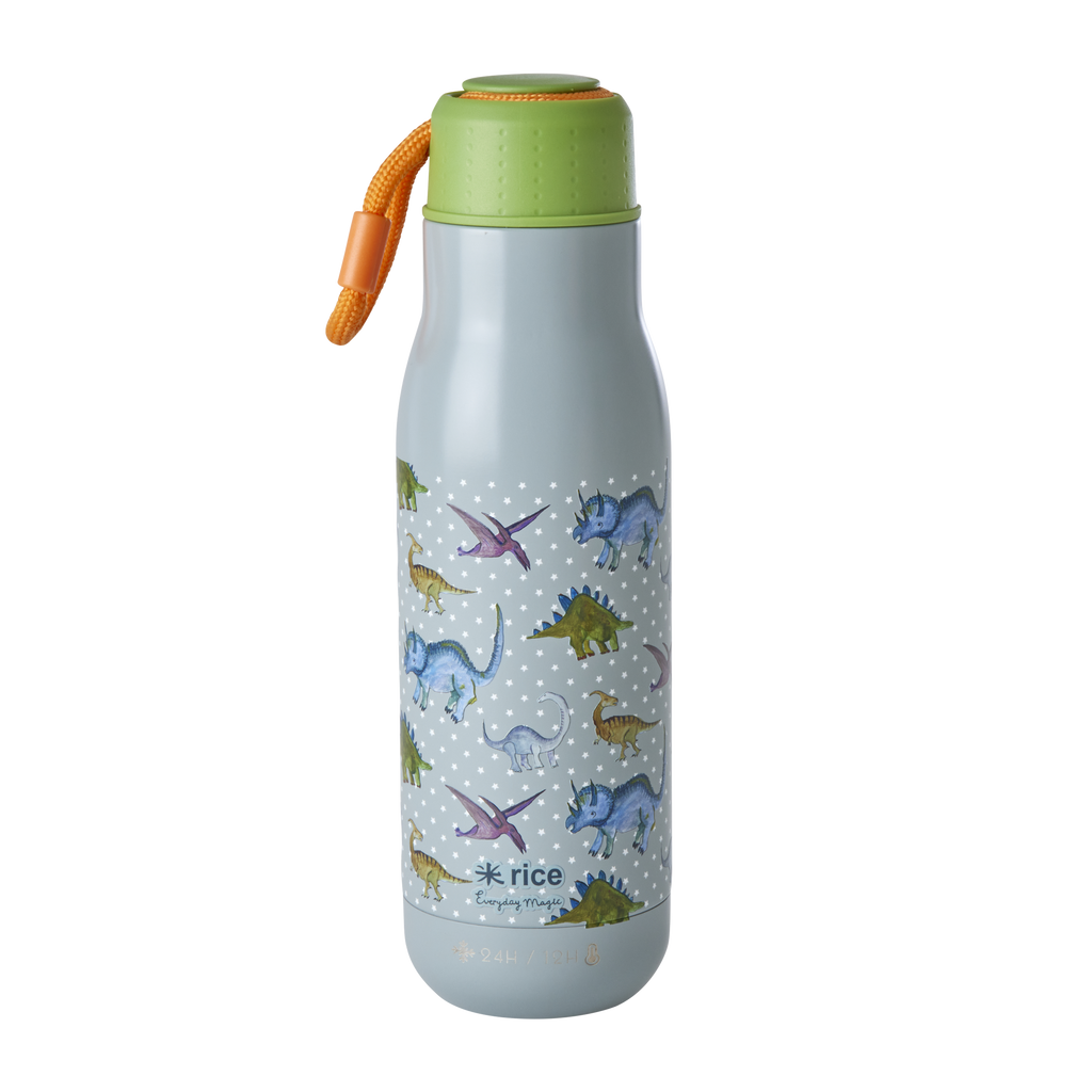 Stainless Steel Thermo Bottle | New Dino Print - Rice By Rice