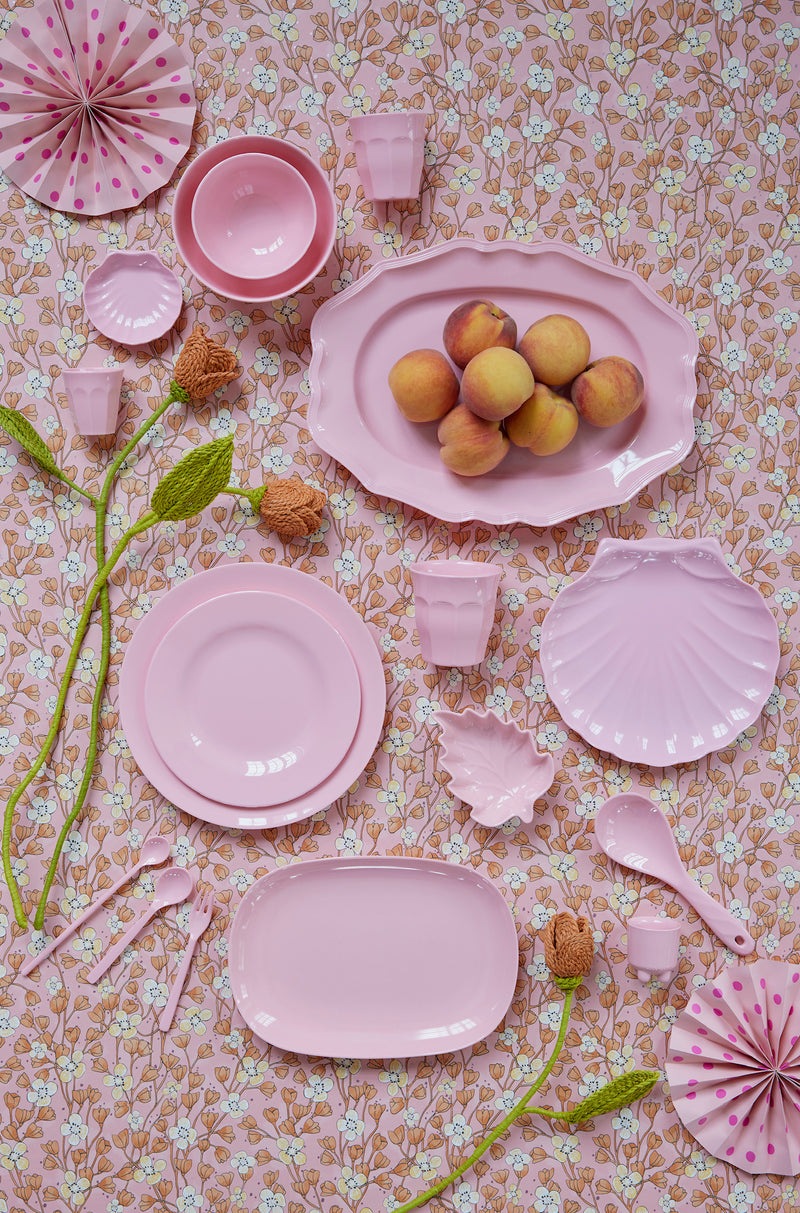 Melamine Lunch Plate | Soft Pink - Rice By Rice