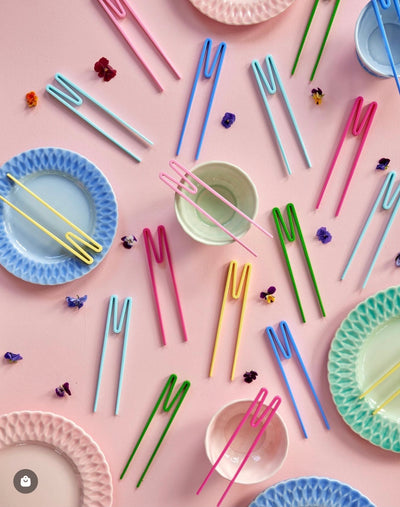 Melamine Chopsticks - set of 6 colors - Rice By Rice