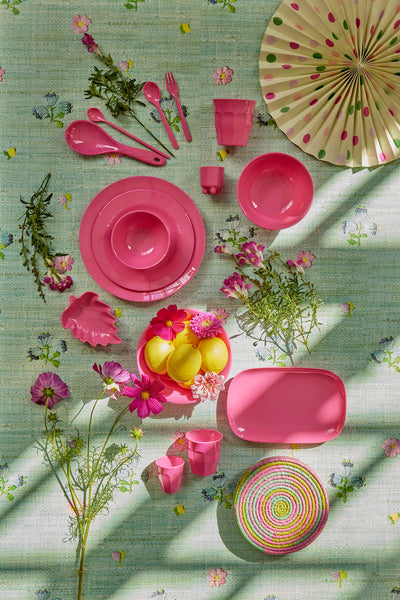 Melamine Lunch Plate | Light Fuchsia - Rice By Rice